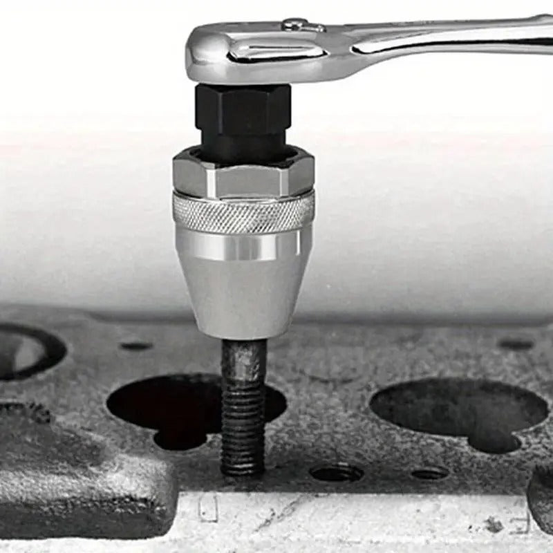 6-13mm Broken Bolt Extractor Set - Metal Damaged Stud Remover Tool for Impact Wrench and Ratchet, Non-Electric Manual Operation