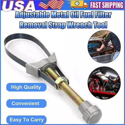NEW Auto Car Diameter Adjustable Oil Filter Removal Strap Wrench Tool,Car Oil Filter Wrench.