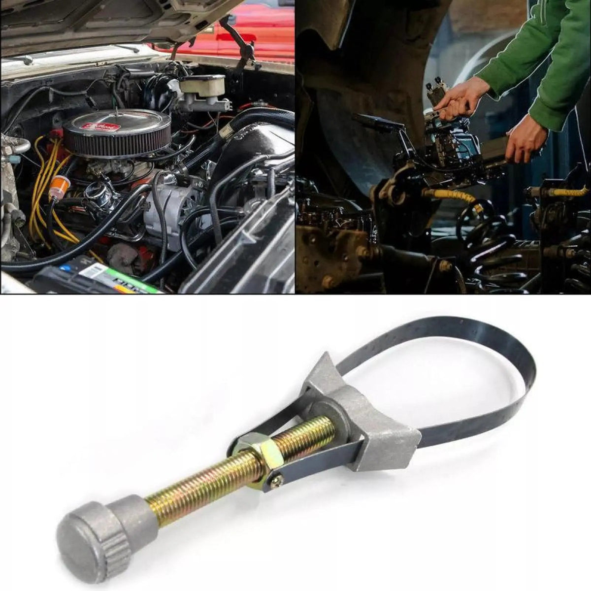NEW Auto Car Diameter Adjustable Oil Filter Removal Strap Wrench Tool,Car Oil Filter Wrench.
